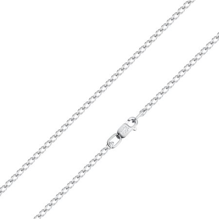 Серебряная цепочка Двойной ромб с родированием