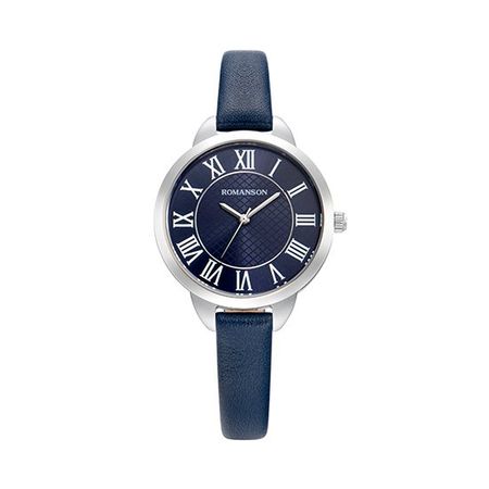 Женские часы ROMANSON Giselle RL 0B05L LW(BU) ошейники шлейки lelap амуниция ошейник селедка bleu из натуральной синий 35 40 см