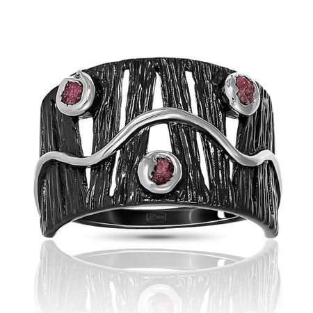 Серебряное кольцо с рубином из коллекции Калипсо позолоченные монеты для коллекции