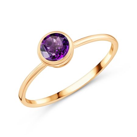 Кольцо детское TALANT из золота с аметистом