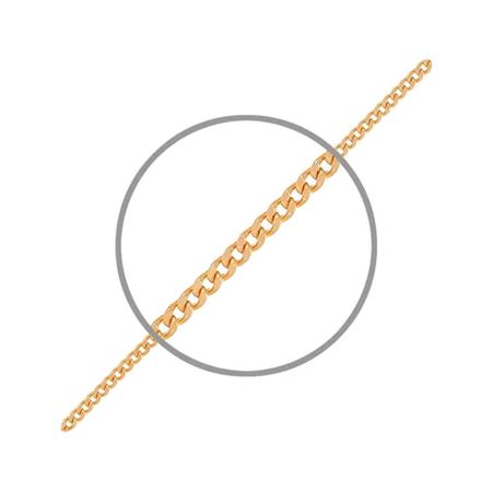 Золотая полновесная цепочка Панцирь с алмазной гранью