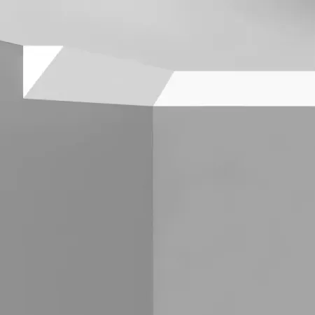 Плинтус потолочный ударопрочный Basic полистирол 20x20x2000 мм белый