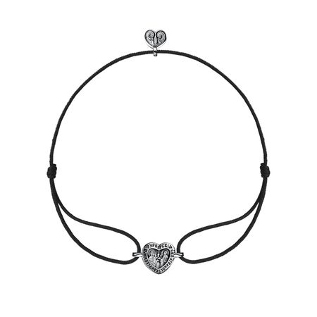 Браслет на черной нитке р 15-23 апорты bow wow натуральная джутовая кость с черной тканью 100 г