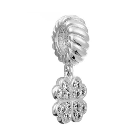 Подвеска-шарм SOKOLOV Клевер из серебра с фианитами