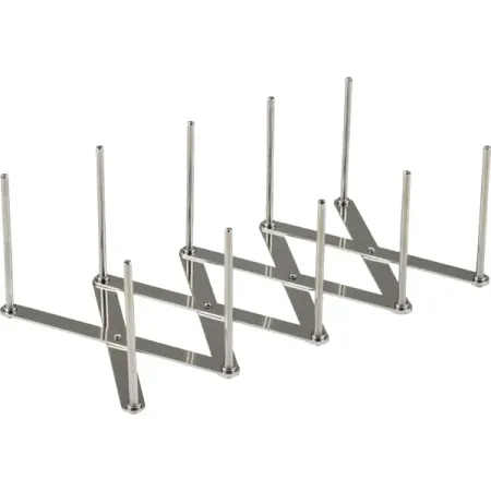 Подставка для крышек Mallony 48.7x13x7 см нержавеющая сталь серый петли держатели для крышек 50 фунтов