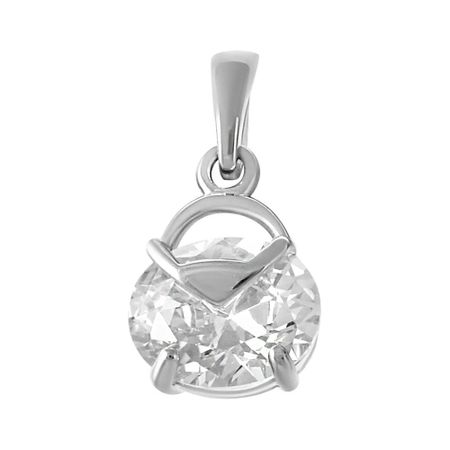 Подвеска из серебра с фианитом подвеска mercury ny елка шампань 12 см