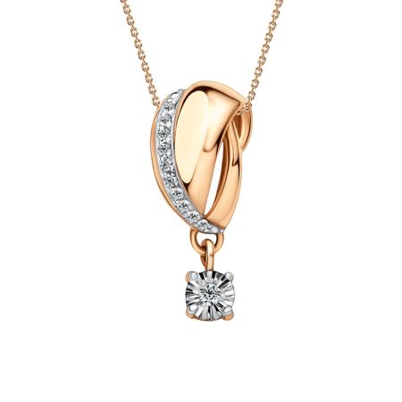 Золотая подвеска с бриллиантами и алмазной гранью подвеска стеклянная yancheng shiny золотая 13х14 см