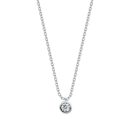 Серебряное колье с фианитом holly june колье garnet tiny necklace