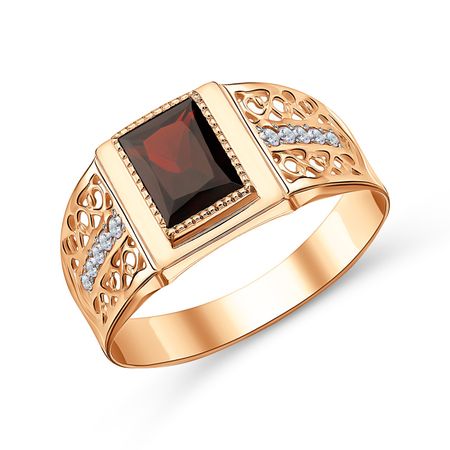 Золотая печатка с гранатом и фианитами золотая фольга для скрапбукинга greathope washi tape