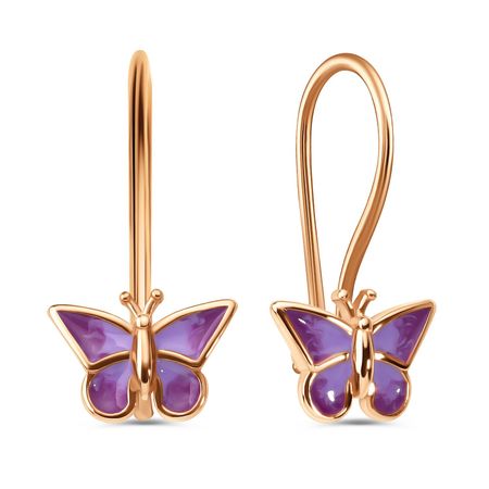 Золотые детские серьги с эмалью носки детские носик голубой р 20 22