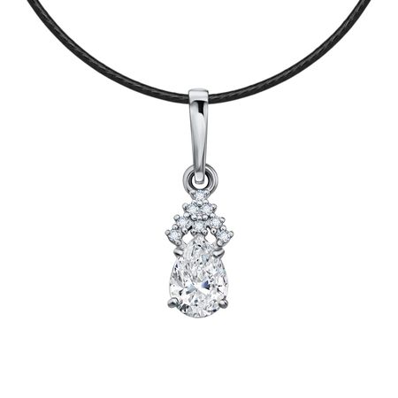 Серебряная подвеска с фианитами