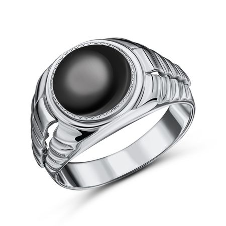 Серебряное кольцо-печатка с ониксом moonswoon кольцо печатка silver forget me not ring –