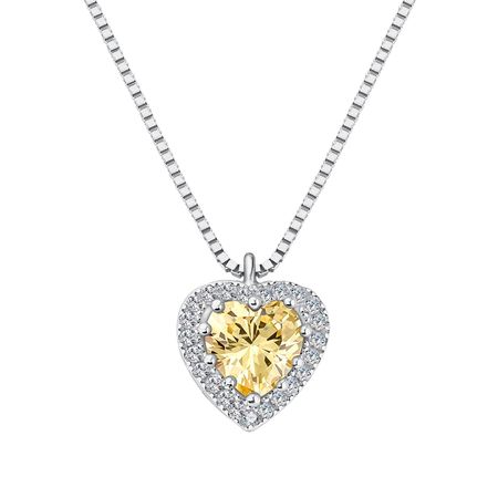 Серебряное колье с фианитами holly june колье garnet tiny necklace