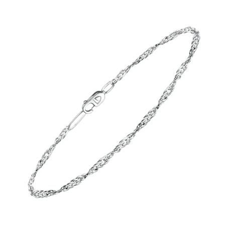 Серебряный браслет Сингапур с родированием серебряный сплав катаны цуба sword