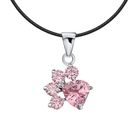 Серебряная подвеска с ювелирным кристаллом