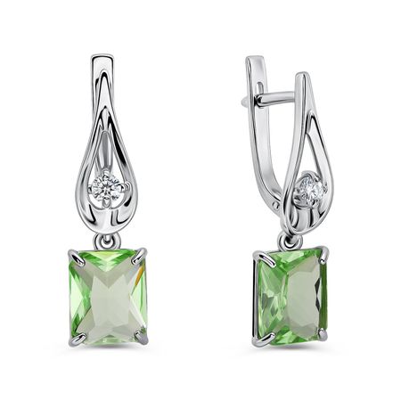 Серебряные серьги с ювелирными кристаллами и фианитами металлические заправки для шариковых ручек с кристаллами 7 см