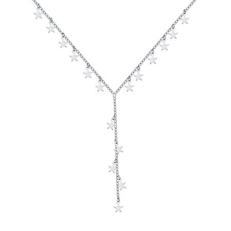 Серебряное колье с фианитами holly june колье garnet tiny necklace