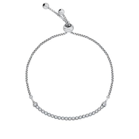 Серебряный браслет с фианитами