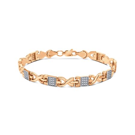 Золотой браслет с фианитами rfid браслет s50 1к для контроля доступа