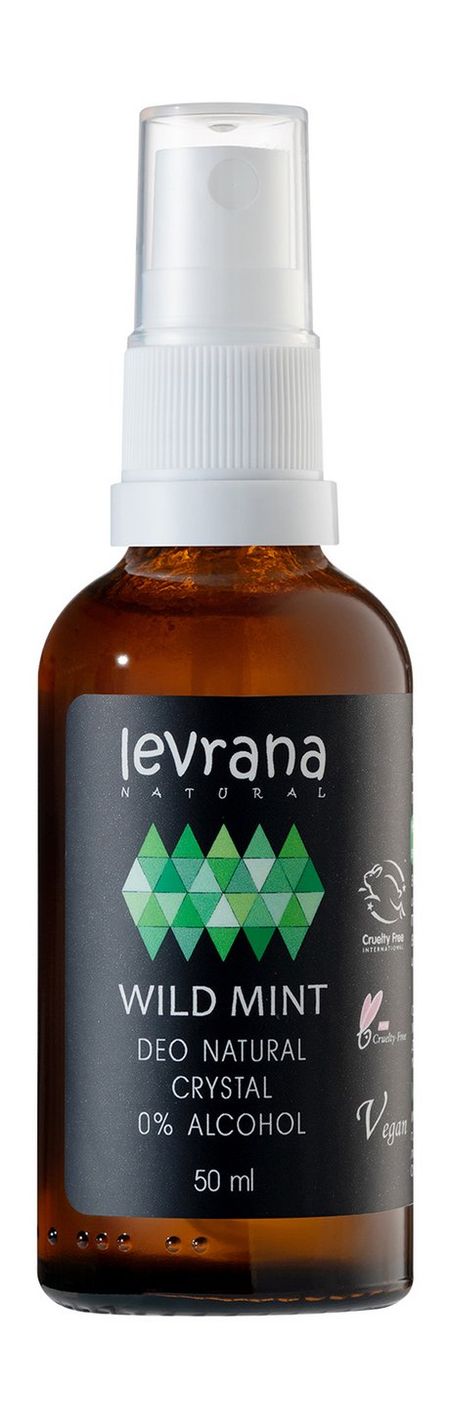 Levrana Deo Natural Crystal 0% Alcohol Wild Mint дезодорант спрей levrana дезодорант натуральный дикая мята wild mint deo crystal spray