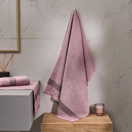 Полотенце махровое Montalto, розовое