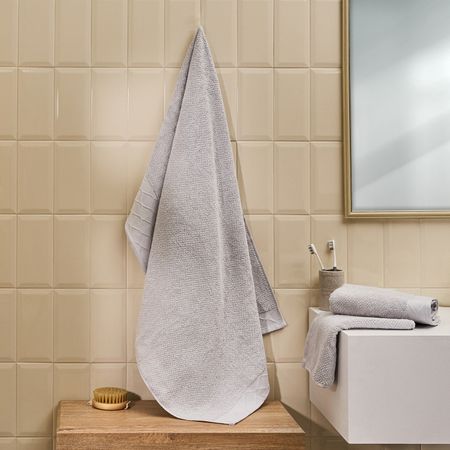 Полотенце махровое Савона/Savona, серое полотенце махровое mundotextil organic серое 30х50 см