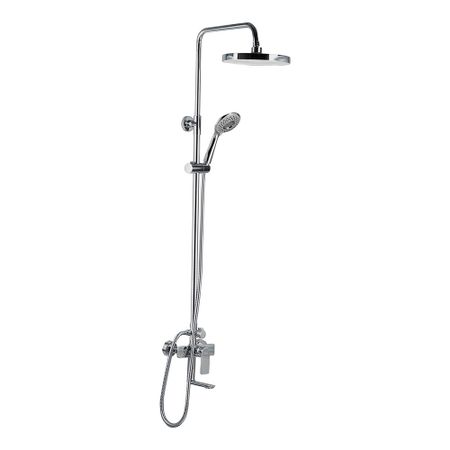 Душевая система Tokito Rain с верхним душем с лейкой со смесителем хром (TOK-RAI-1021)