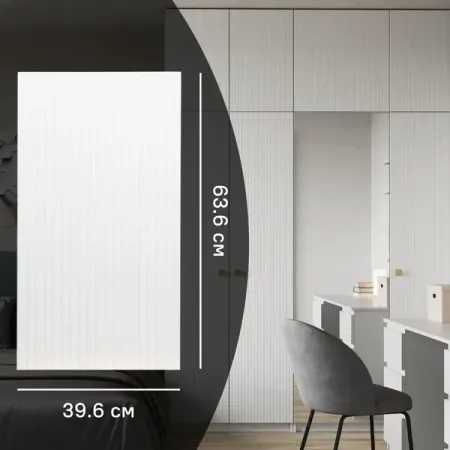 Дверь для шкафа Лион Висла 39.6x63.6x1.6 см МДФ цвет белый 20 шт светодиодные модули hviero 5054 белый теплый белый 12в