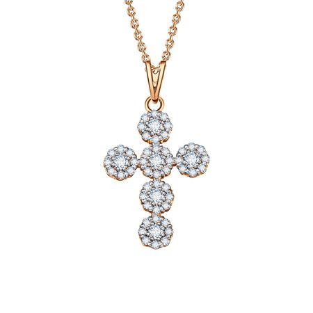 Золотая подвеска с бриллиантами