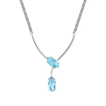 Серебряное колье с кварцем viva la vika колье mini lock my heart necklace silver