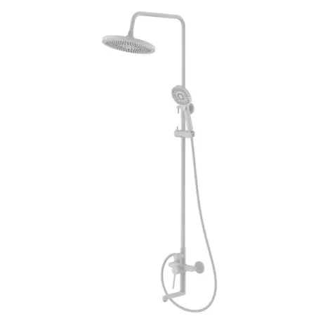 Душевая система Iddis Odda ODDWT5Fi06 со смесителем 5 режимов цвет белый матовый