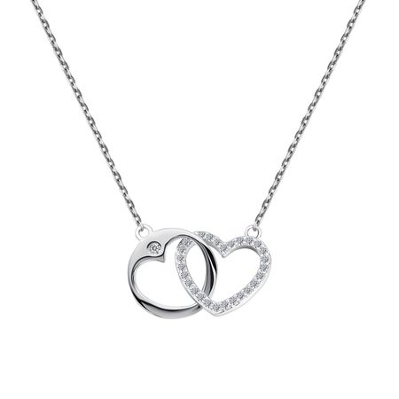Серебряное колье с фианитами viva la vika колье mini lock my heart necklace silver