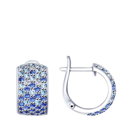 Серьги SOKOLOV из серебра с фианитами