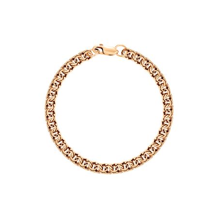 Серебряный браслет ручного плетения Бисмарк с позолотой