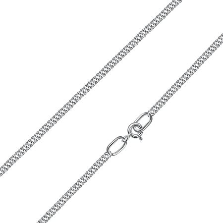 Серебряная цепочка Двойной ромб