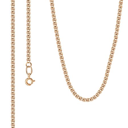 Серебряная цепочка Лав с позолотой и алмазной гранью