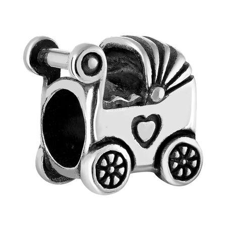 Подвеска-шарм Коляска из серебра