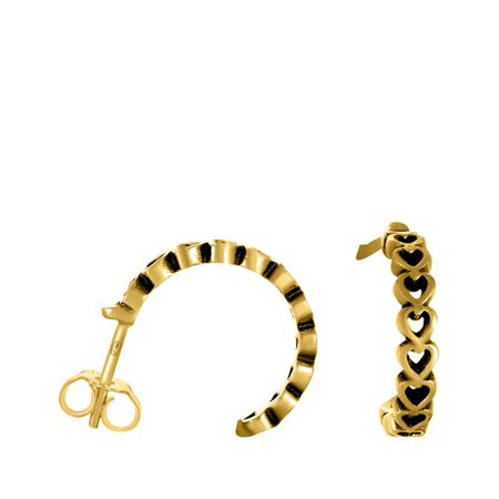 Серебряные серьги с позолотой