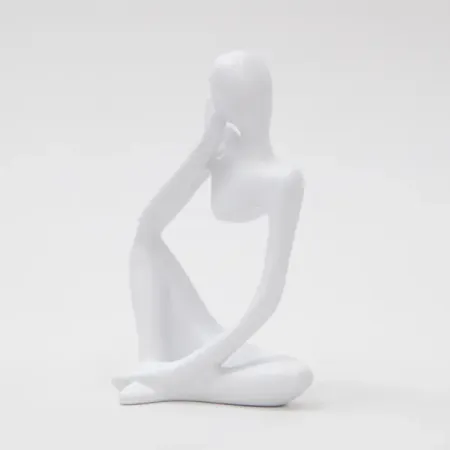 Статуэтка Силуэт 1 керамика 12x8 см белая кашпо панда керамика 11х9 12 08000 202306 114