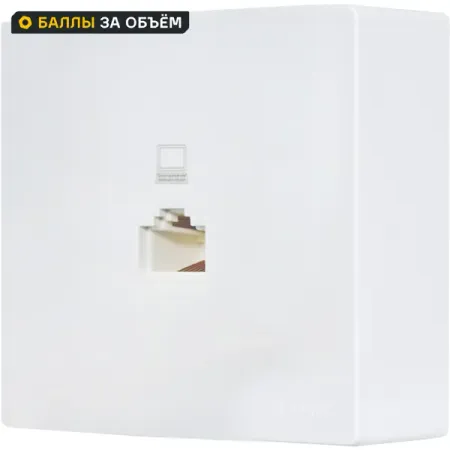 Розетка компьютерная Lezard Leto без заземления цвет белый розетка компьютерная 1 пост lezard leto графит