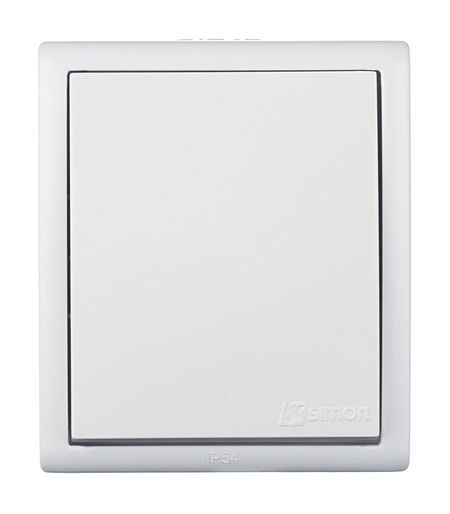 Выключатель Simon 15 Aqua одноклавишный накладной белый (1594101-030)