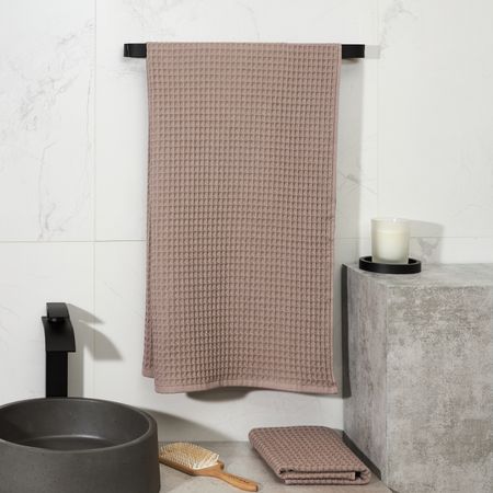 Полотенце вафельное Лорг/Lorgo, коричневое duofeiya розовое вафельное полотенце из хлопка