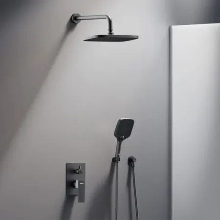 Душевая система Damixa Elm 921520300LM скрытого монтажа цвет черный матовый