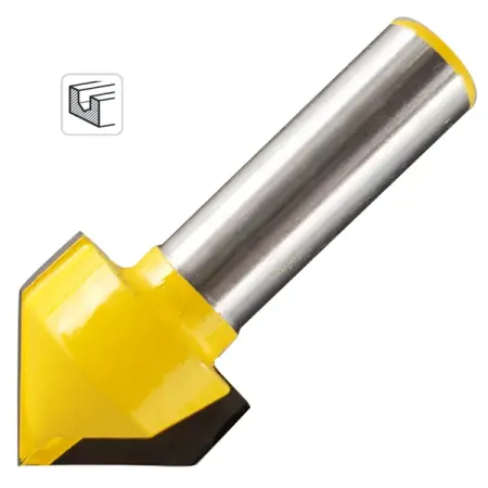 Фреза по дереву пазовая V-образная 553363 25.4x20.7 мм хвостовик 12 мм