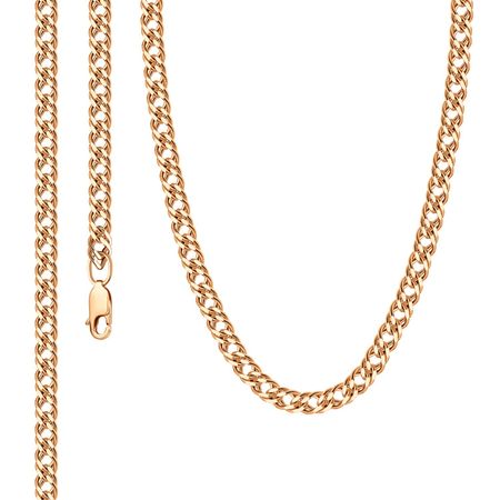 Золотая цепочка Двойной ромб с алмазной гранью