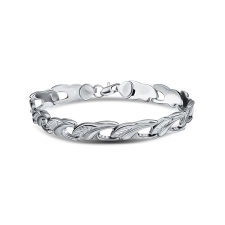 Серебряный браслет Ролекс с родированием