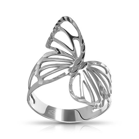 Кольцо Бабочка из серебра открытка 3d бабочка moonbiffy