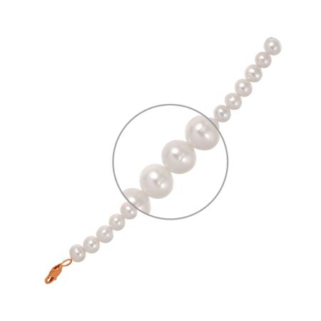 Браслет из жемчуга с золотым замком искусственные бамбуковые листья с золотым порошком