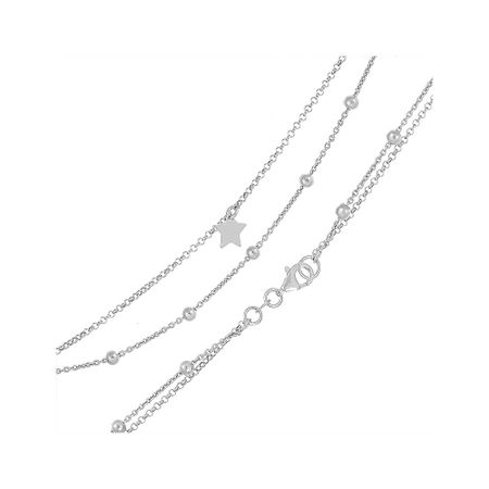 Серебряный браслет Звезда с родированием светодиодная звезда для елки navidad natal noel