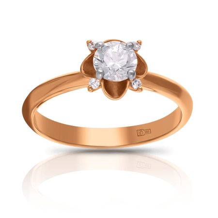 Кольцо из золота с кристаллами SWAROVSKI